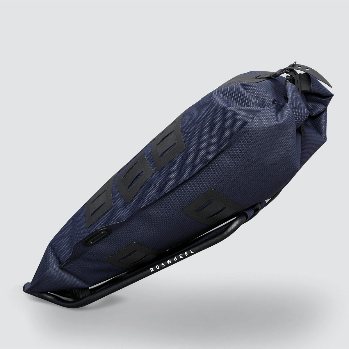 Off-Road Seat Pack Medium designed for weekend adventures, featuring waterproof construction, M.O.L.L.E. attachment system, and a stable adjustable rack for secure fitting.