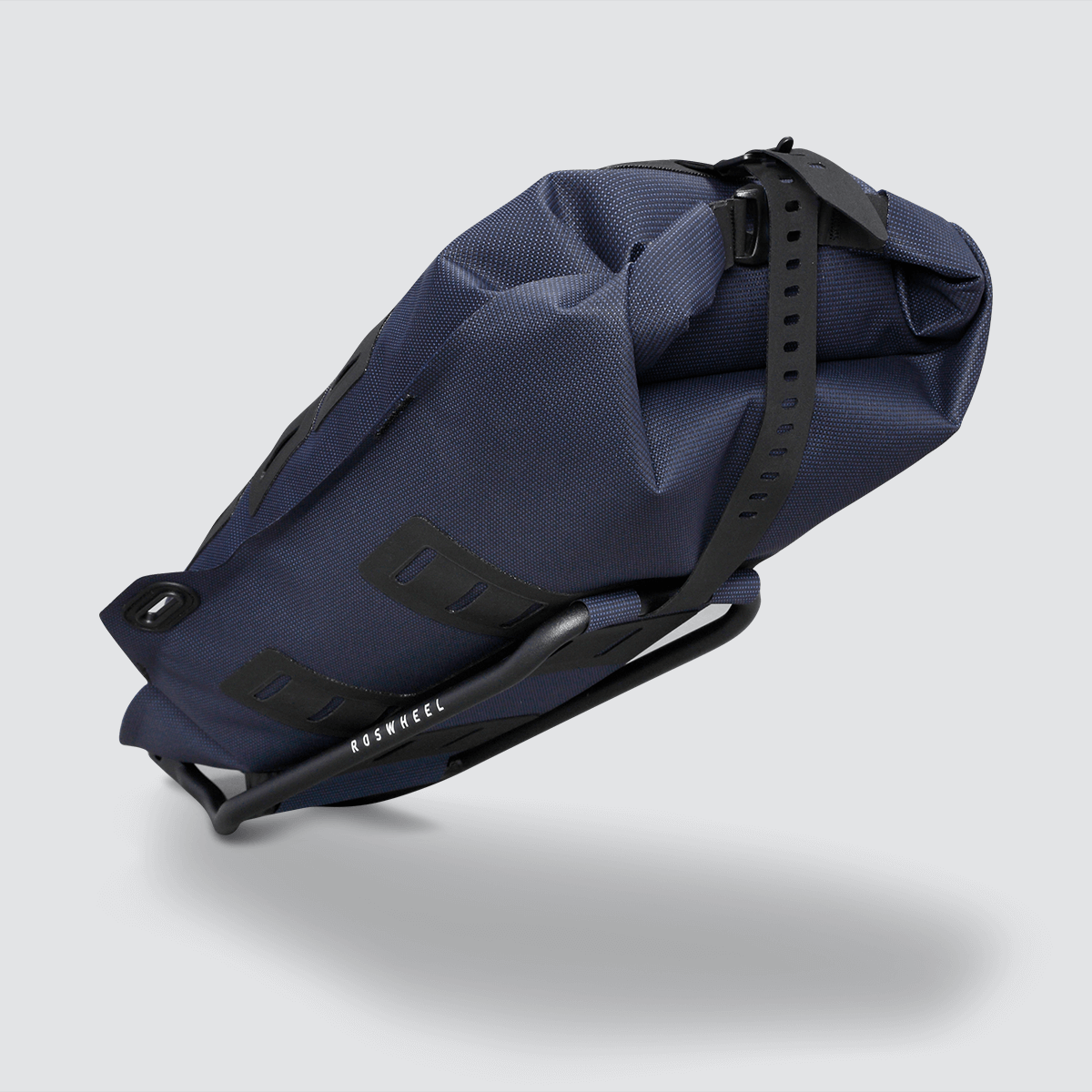 Off-Road Seat Pack Medium designed for weekend adventures, featuring waterproof construction, M.O.L.L.E. attachment system, and a stable adjustable rack for secure fitting.