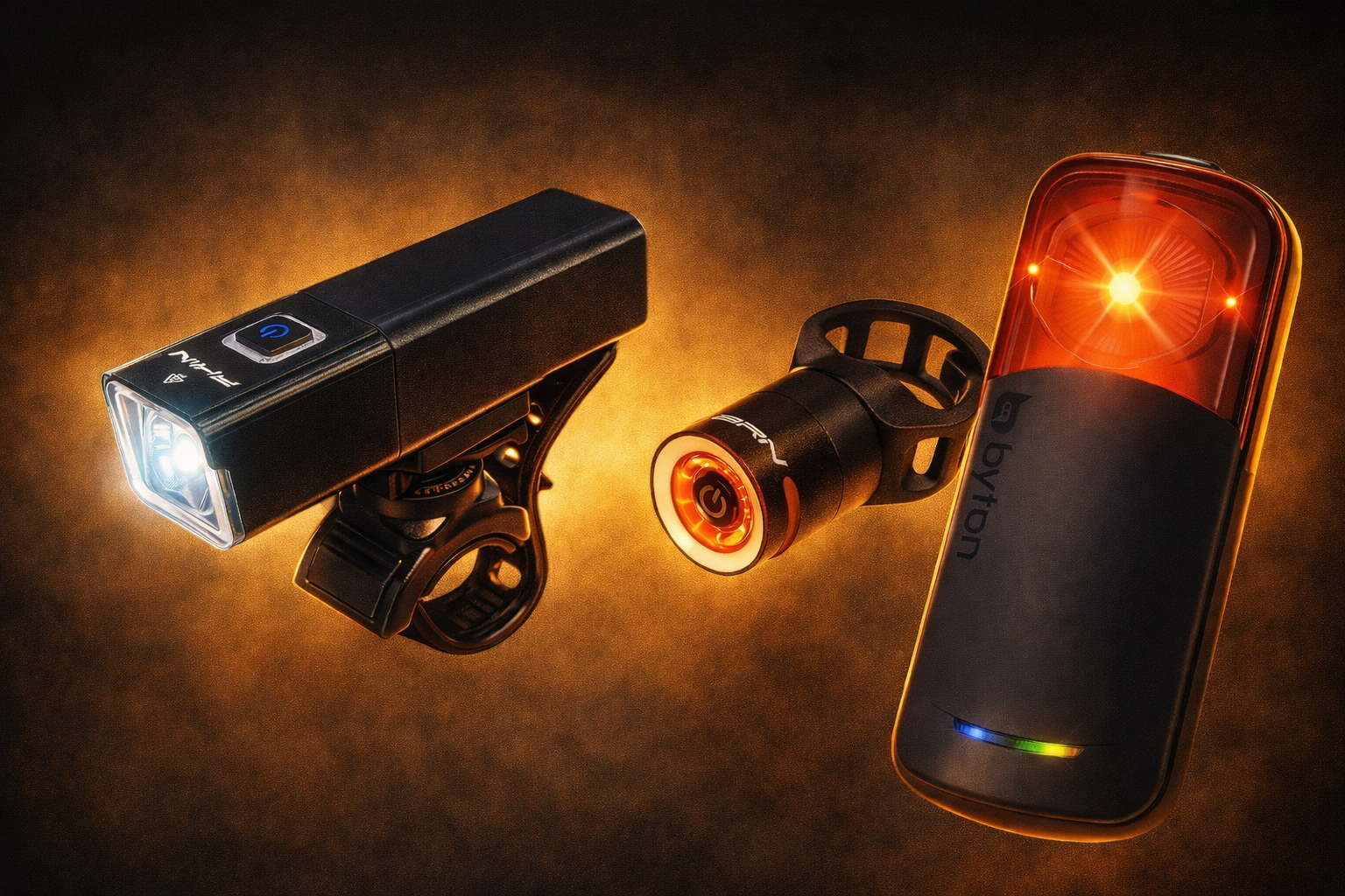 Front and rear bike lights