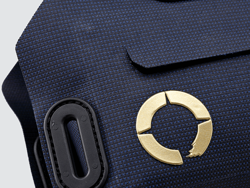 Off-Road Frame Bag Large with a pencil design, featuring waterproof fabric and a YKK™ zipper for secure storage of heavy gear.