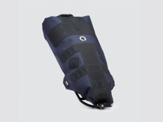 Off-Road Seat Pack Medium designed for weekend adventures, featuring waterproof construction, M.O.L.L.E. attachment system, and a stable adjustable rack for secure fitting.